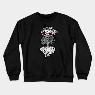 Eye Tree Octopus - Gothic Nature Design Crewneck Sweatshirt